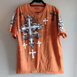 Orange MMA Elite T-shirt Size Large
